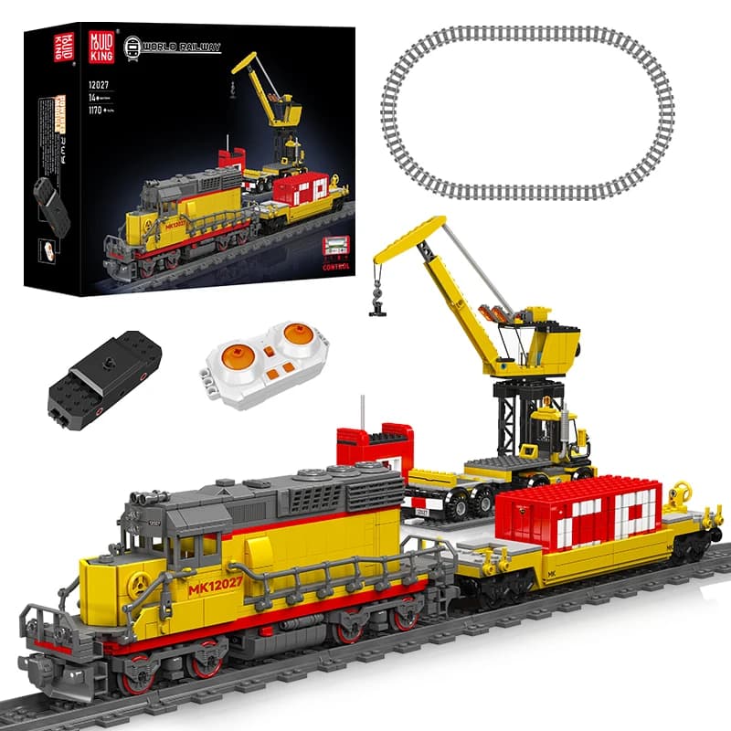 Mould King 12027, train technique, blocs de construction, modèle de locomotive diesel EMD SD40-2, ensemble de construction, jouets pour enfants.