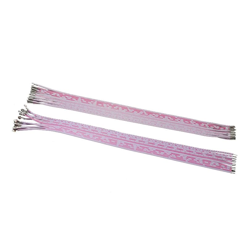Câble plat rouge et blanc PH2.0 XH 2.54mm 12P, 5 pièces, ligne de Terminal à tête unique et Double tête 10cm 20cm 30cm (sans coque en plastique)