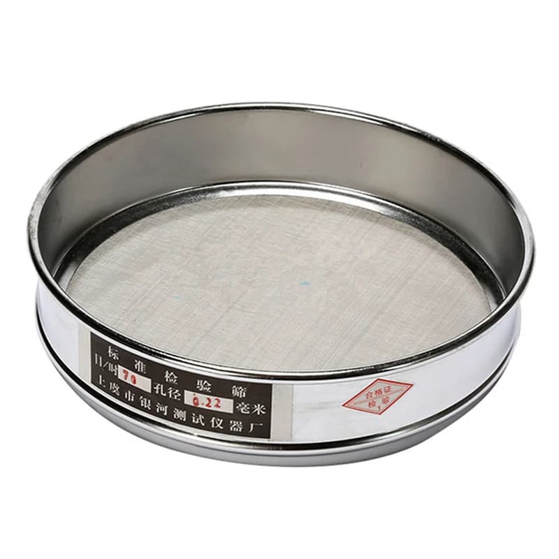 4-200 maille 6-0.075mm ouverture laboratoire Standard Test tamis acier inoxydable 300mm Diam