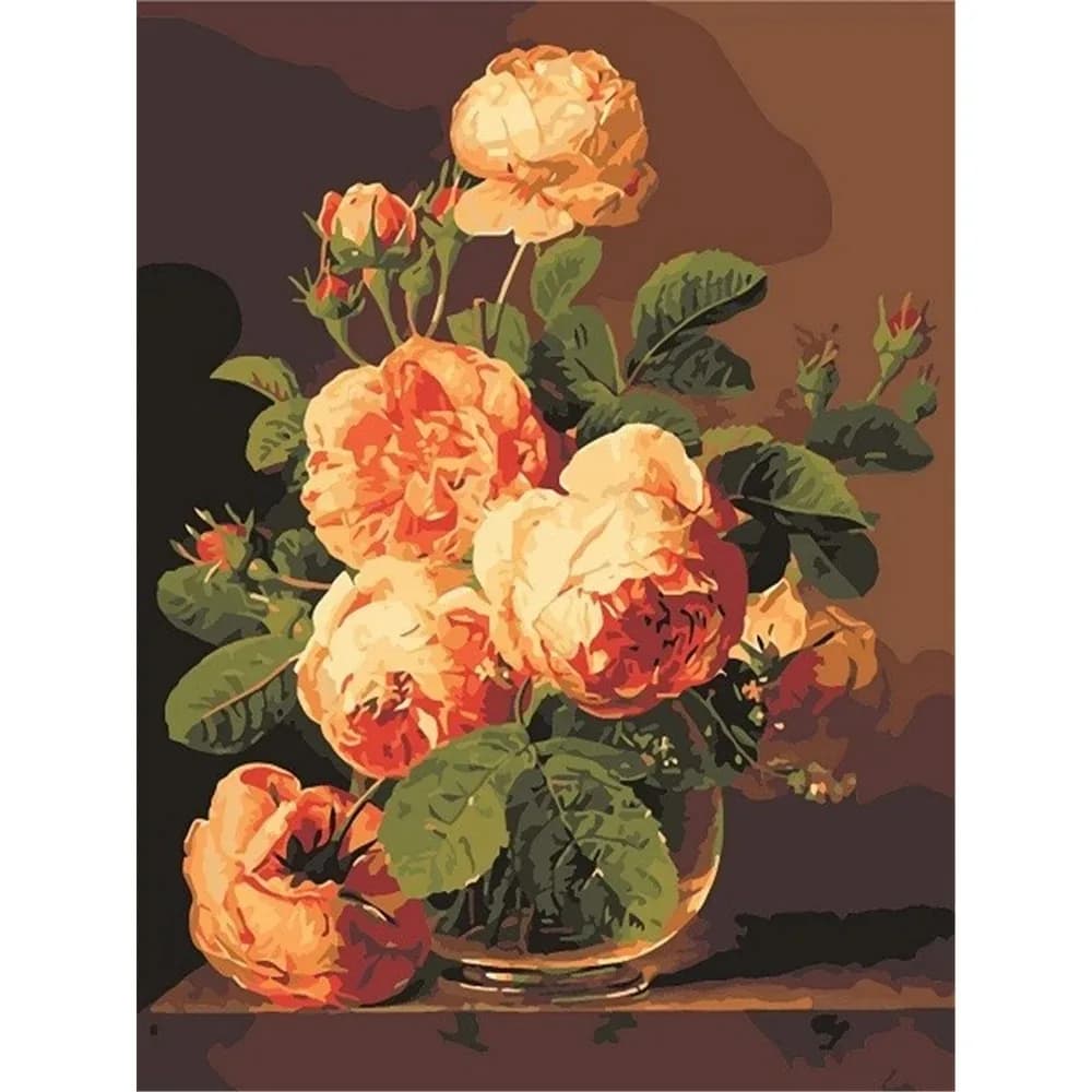 Vase à fleurs 11CT DIY, Kits de broderie en point de croix, ensemble de couture artisanale, toile imprimée, fil de coton, décoration de maison, vente en gros