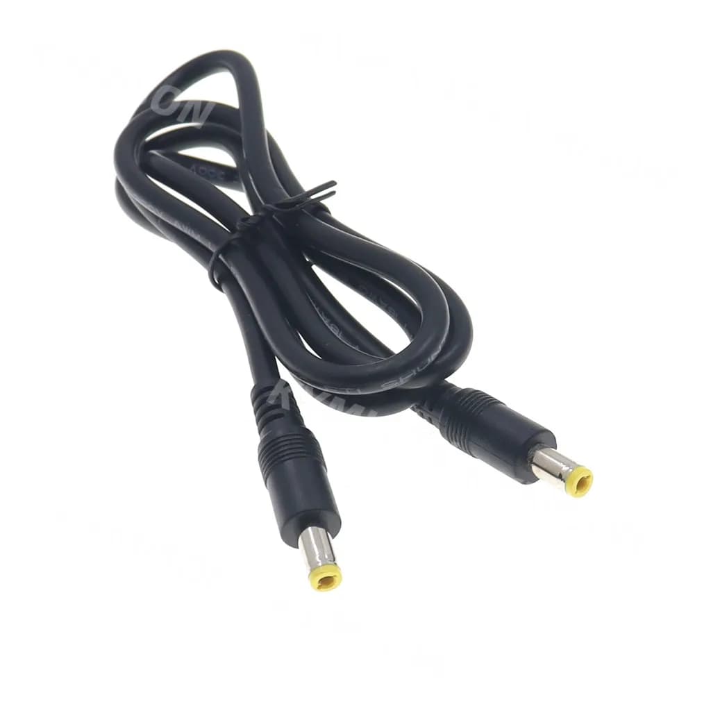 Prise d'alimentation cc 5.5x2.5mm mâle à 5.5x2.5mm mâle, câble de connecteur adaptateur CCTV DC12V 18awg, rallonges d'alimentation 0.5m/1.5m/3m