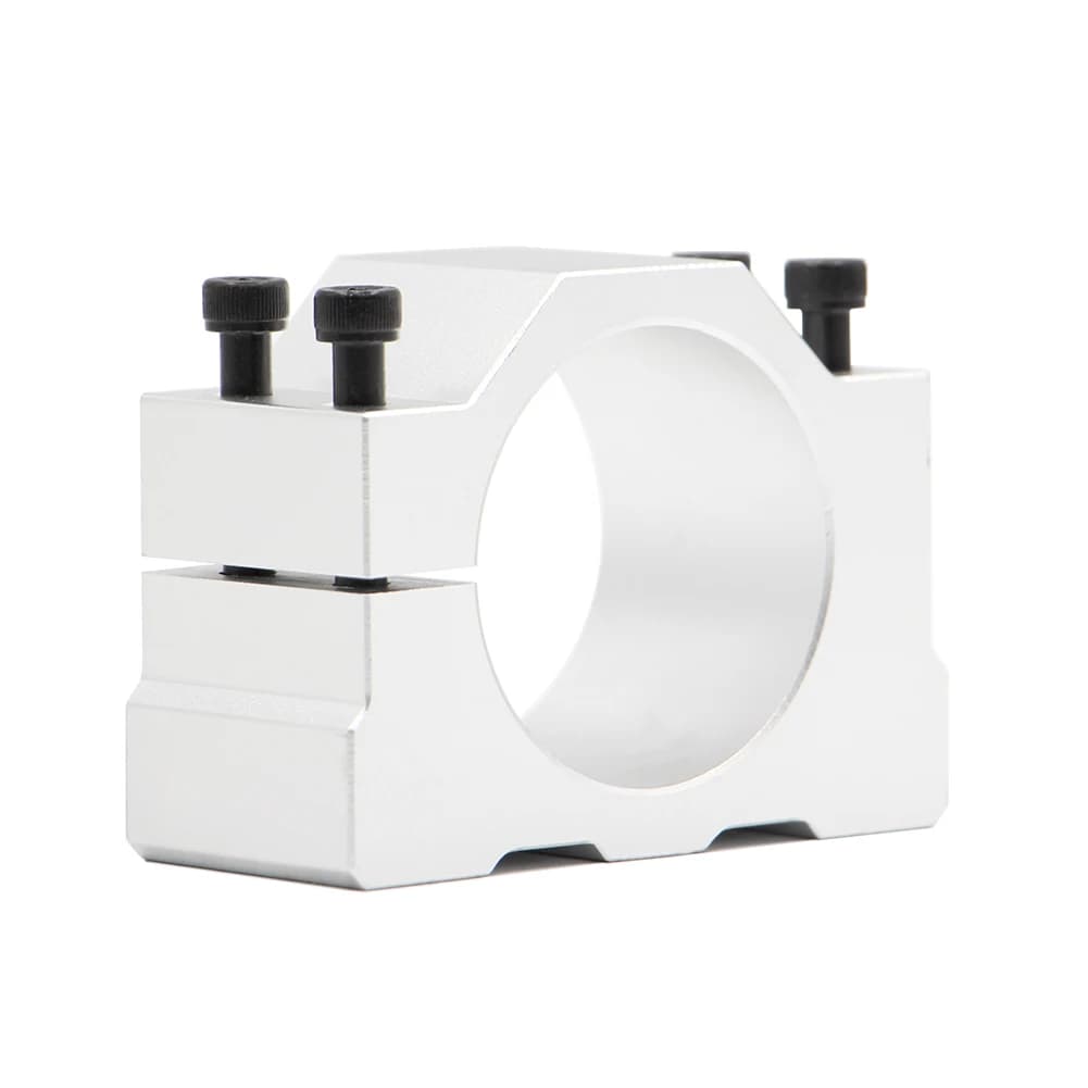 Support de broche 52mm, support de serrage en aluminium, utilisé pour la broche de travail du bois CNC, haute précision