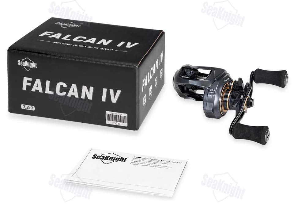 SeaKnight marque FALCAN4/IV série Baitcasting moulinet de pêche 7.3:1 8.1:1 Ultra-Linght 180g puissance de traînée maximale 15LB moulinet de coulée longue