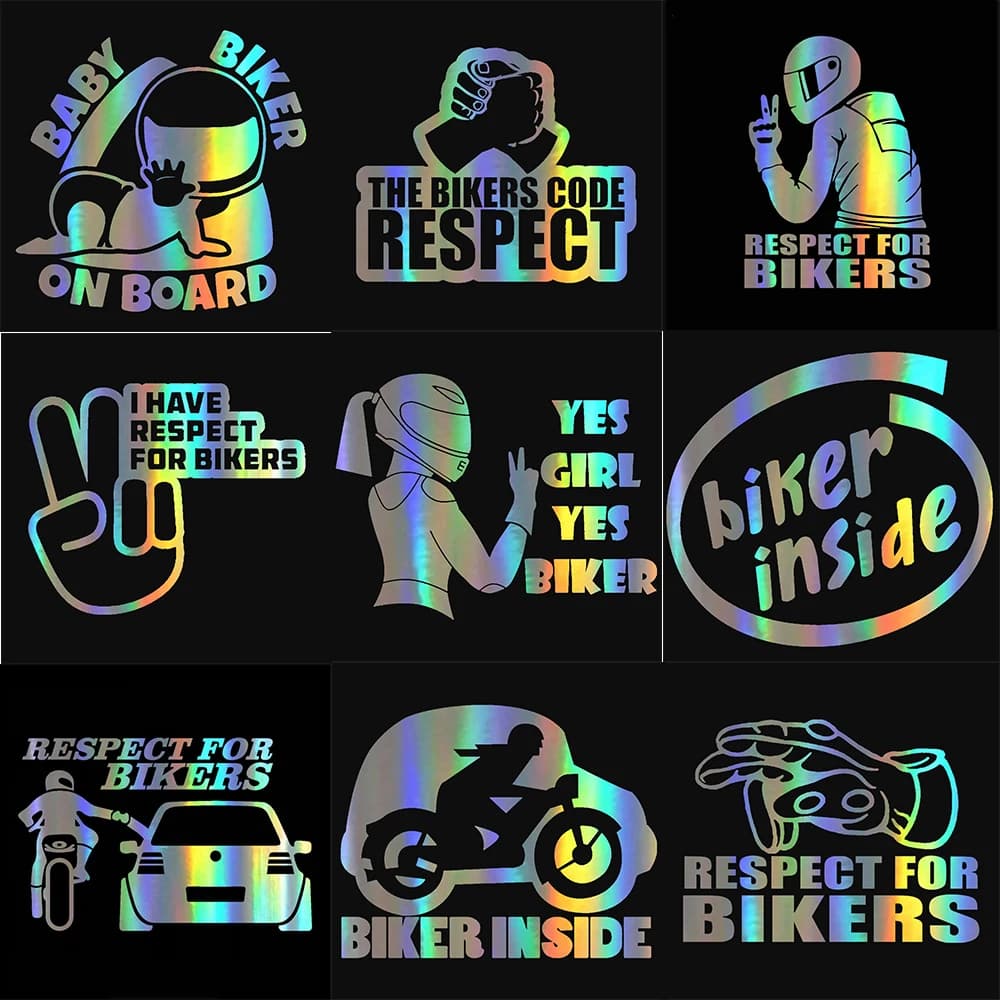 Autocollants amusants en vinyle pour bébé à bord de voiture, décalcomanies pour motard, moto, accessoires extérieurs