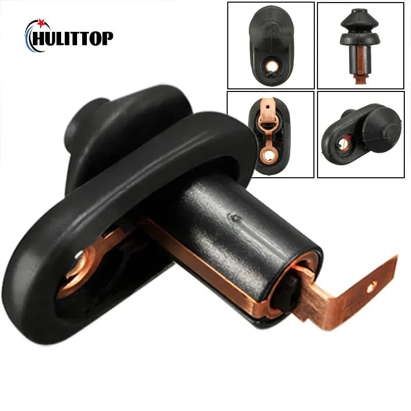 Lampe de porte intérieure de voiture noire universelle, interrupteur LED, bouton de véhicule, pièces d'interrupteur, accessoires de voiture