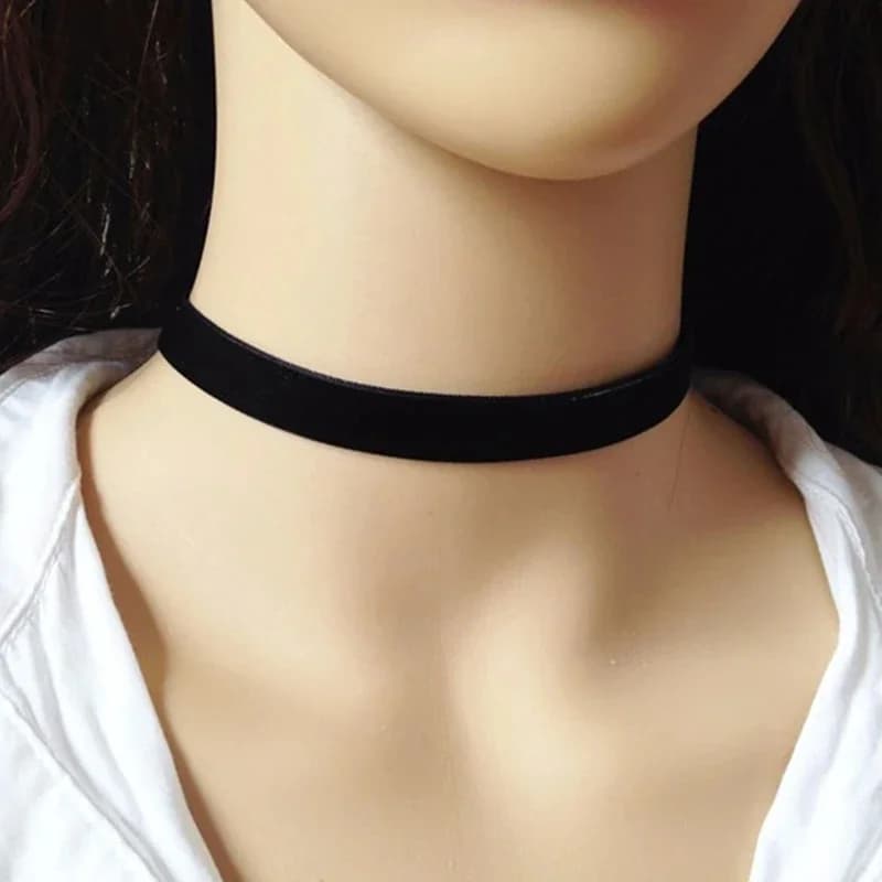 Collier ras du cou en velours noir pour femmes, collier gothique Harajuku, bijoux féminins, cadeaux de fête de mariage