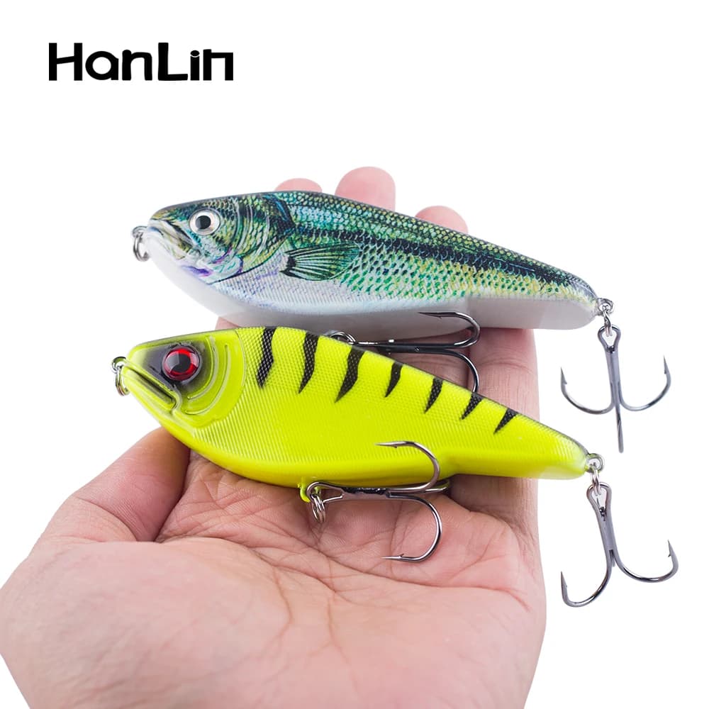 Nouvelle Leurre de Pêche Hanlin Glide Jerkbait 90mm/26g – Leurre Populaire pour Brochet, Crankbait, Leurre Muskie, Leurre de Pêche de Haute Qualité, Wobbler pour Achigan