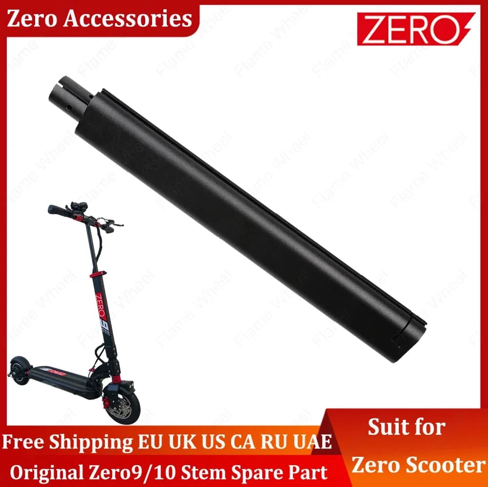 Accessoires de tige Zero 9 Zero 10 d'origine, tube de direction, pièce de rechange pour trottinette électrique 10