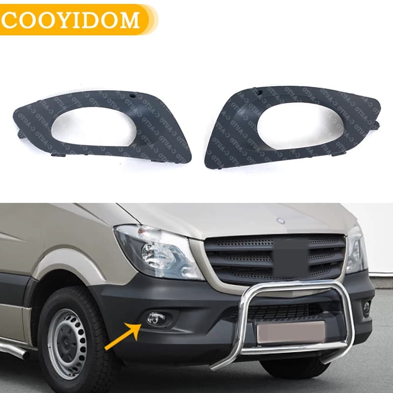 Couvercle de phare antibrouillard pour pare-choc avant de voiture, avec trou, pour Mercedes Sprinter W906 9068850253 9068850353 Style de voiture