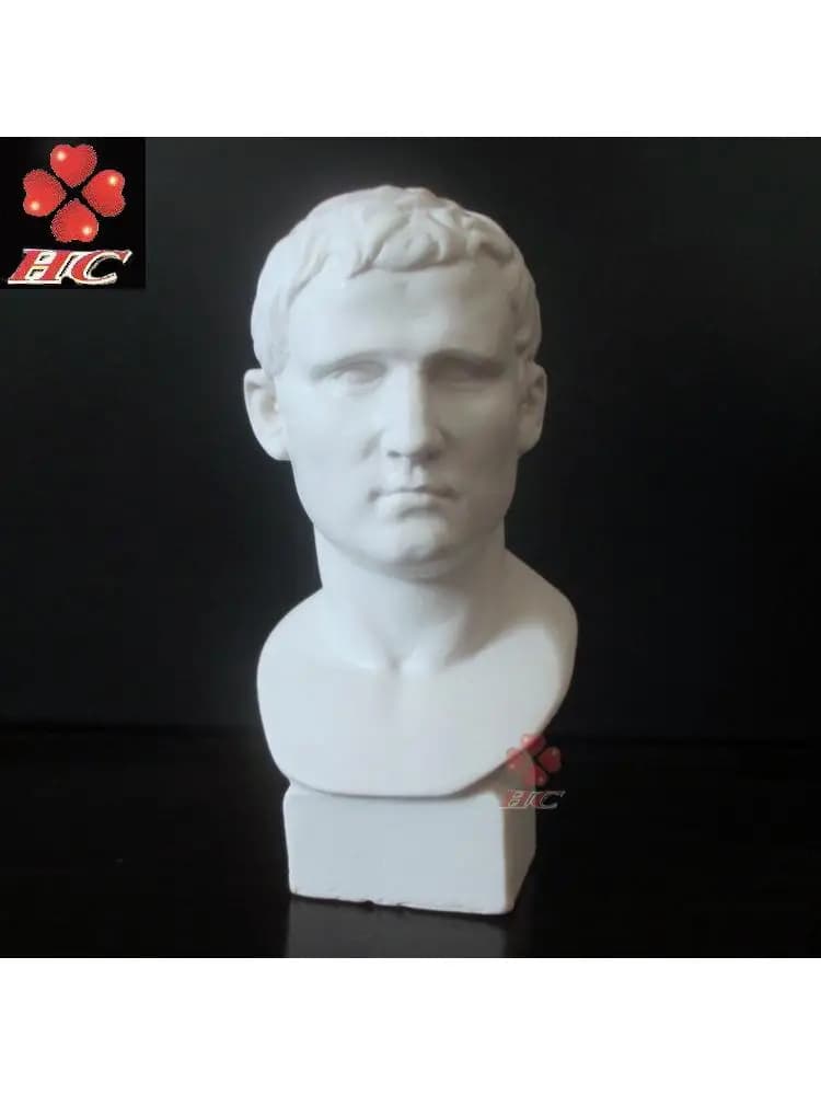 Agrippa – Mini Statue en plâtre en résine, 7cm, Sculpture européenne, décoration, croquis artistiques, outils pédagogiques, décorations pour la maison