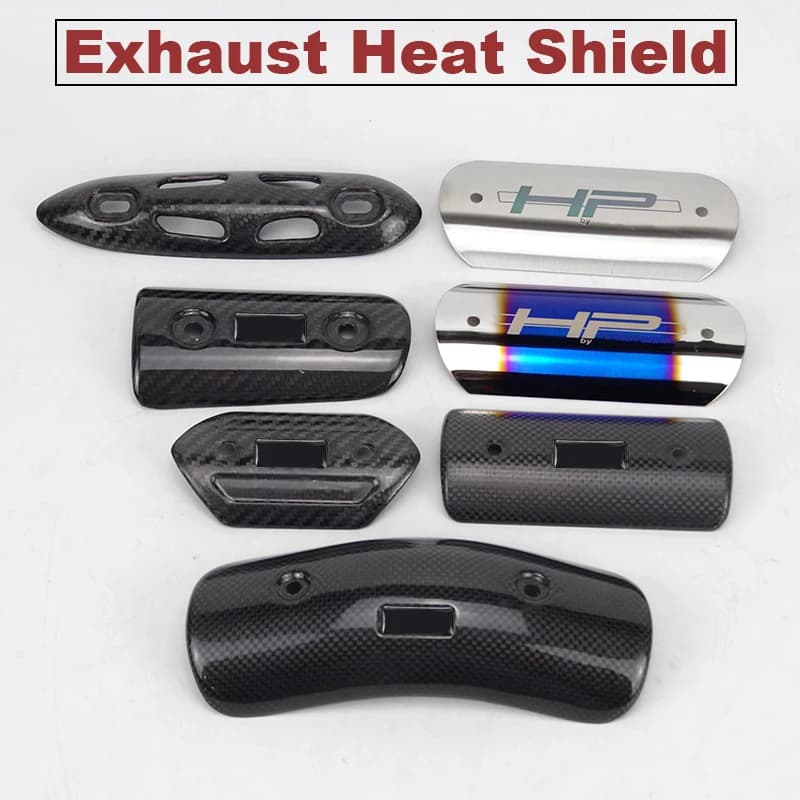 Protecteur d'échappement de moto en Fiber de carbone, bouclier thermique, couverture Anti-brûlure pour AR pour Mivv pour Yoshimura pour Akrap pour Leov