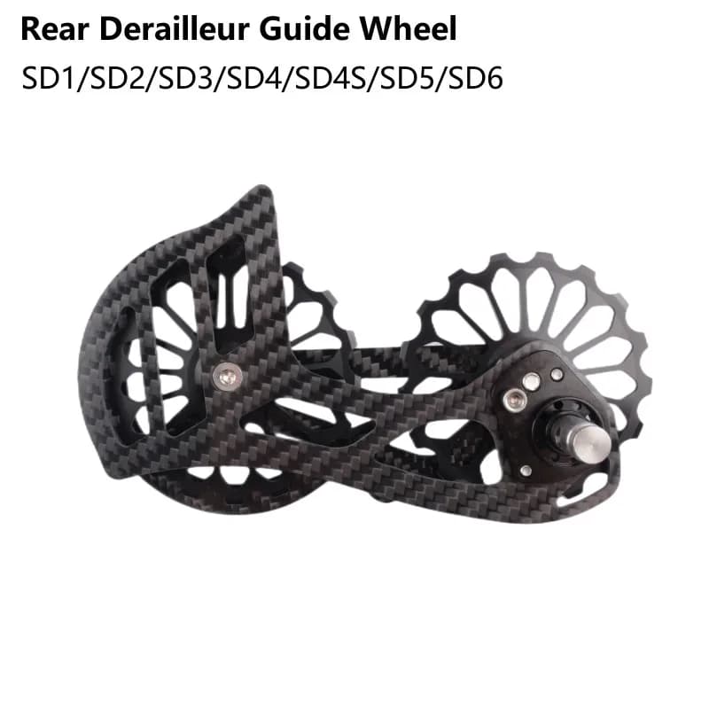 Dérailleur arrière en céramique de Fiber de carbone pour vélo, roue de guidage de poulie 17T pour Shimano 6800 R7000 R8000 R9100 R9000, accessoires de vélo