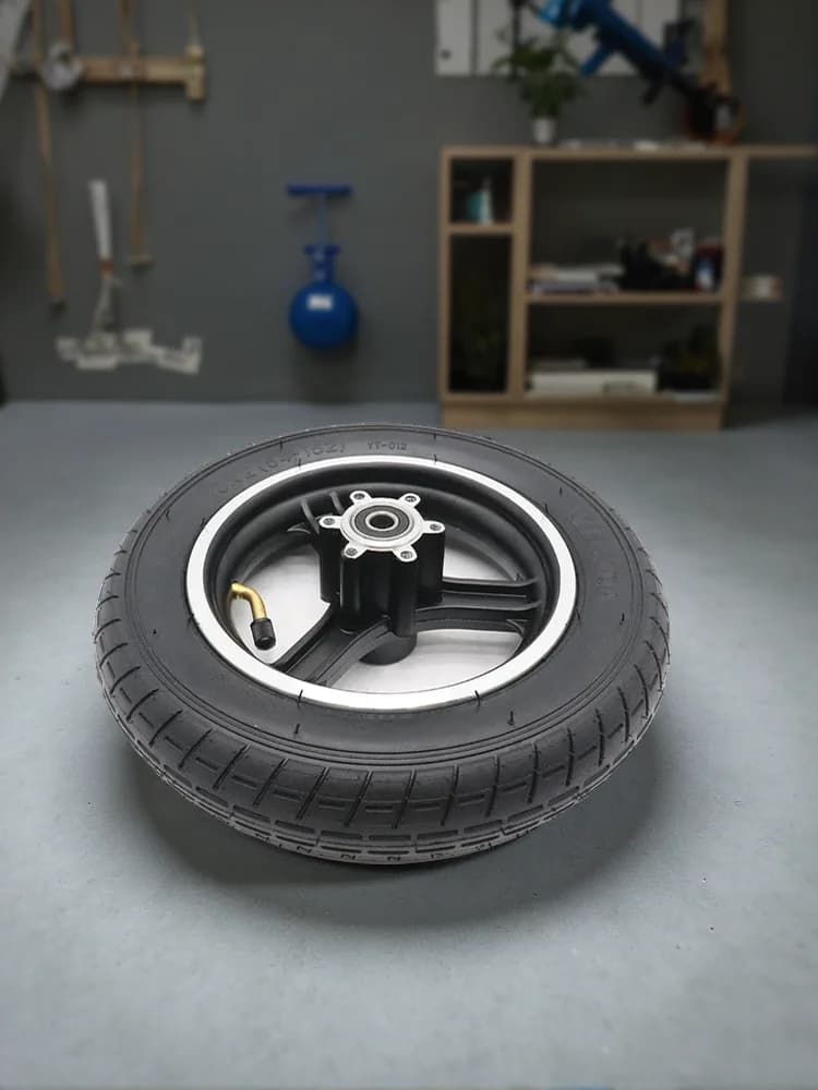 Pneu pneumatique YIDA 10x2 (54-152) avec chambre à air et pneu extérieur avec moyeu en alliage pour accessoires de trottinette électrique