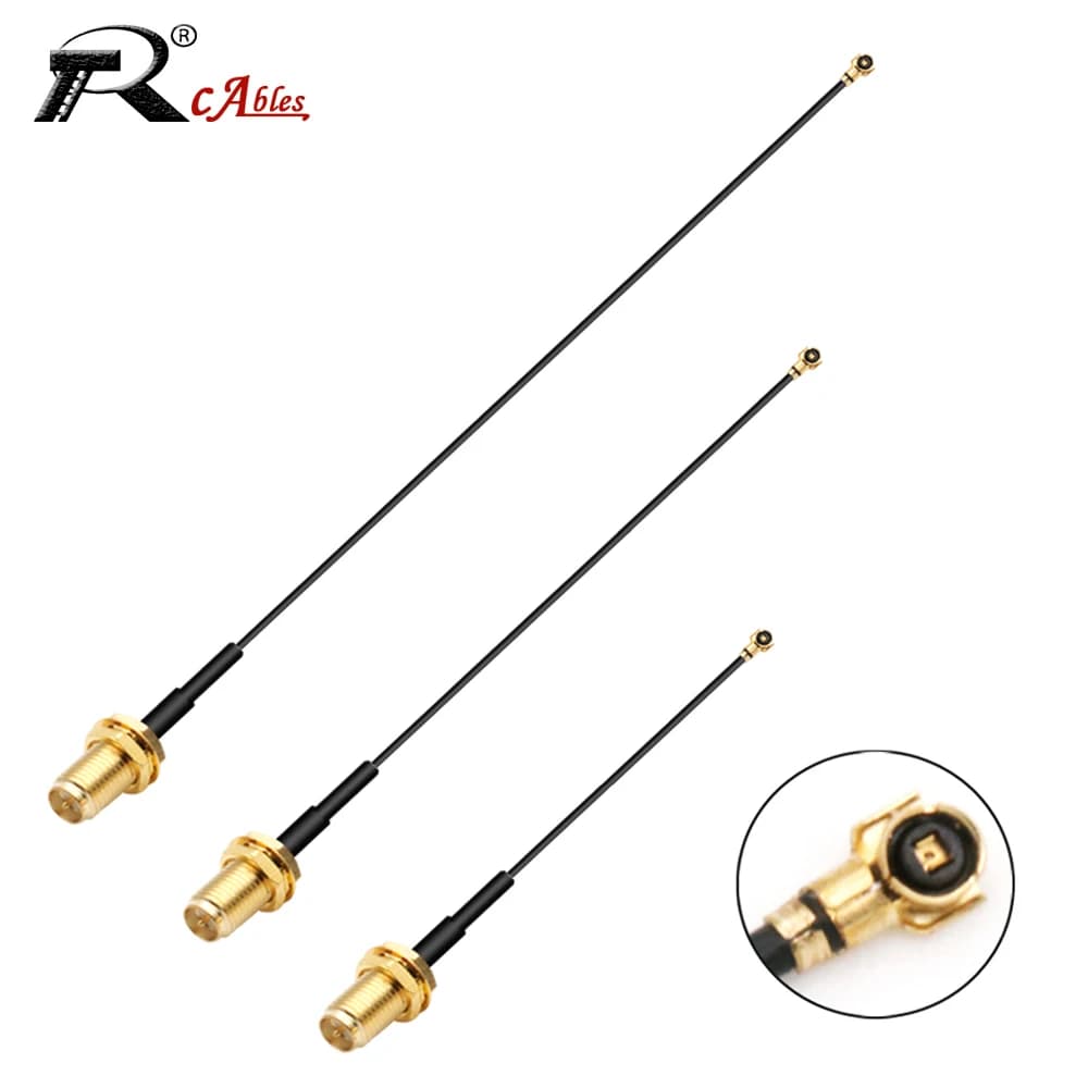 Câble d'extension RF en queue de cochon RG1.13mm 0.81mm, 1 pièce, SMA femelle vers MHF U.FL femelle RP SMA mâle pour antenne WIFI