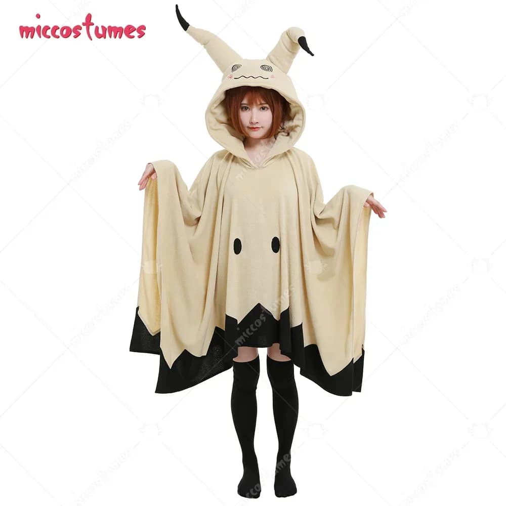 Kigurumi Anime Onesie pour adultes, couverture à capuche mignonne, vêtements de maison, cape Everak avec oreilles et gants, costume de cosplay Kawaii, Mic303