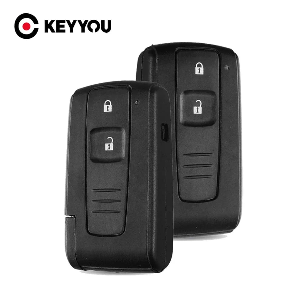 KEYYOU pour Toyota 2004 2005 2006 2007 2008 2009 Corolla Verso Camry 2 boutons voiture clé étui remplacement clé intelligente