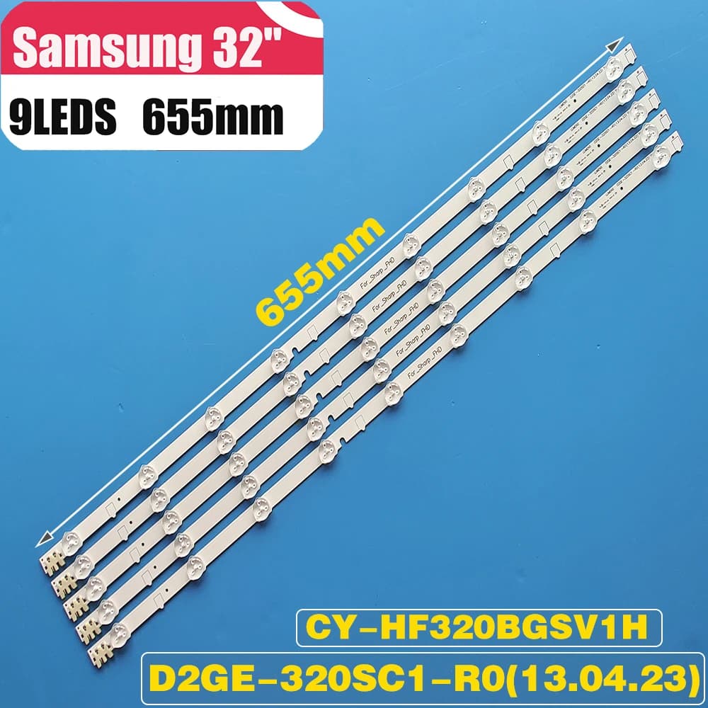 Bande de rétroéclairage LED pour UE32F4000AW UE32F4020AW UE32F5000AK UE32F5500AW HF320BGS-V1 2013SVS32F UE32F6410AW