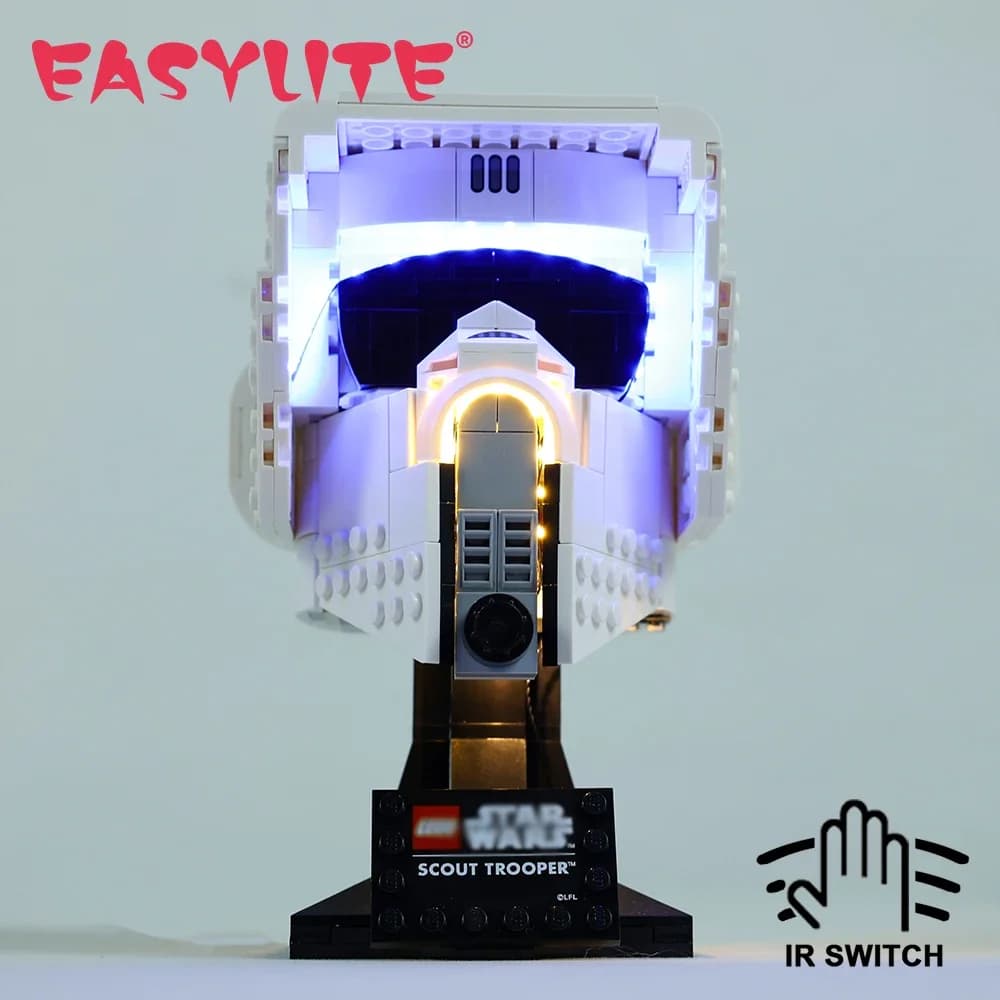 Ensemble de lumières Led pour casque de Scout Star 75305, blocs de construction, jouet de décoration, briques, Kit d'éclairage, pas de modèle