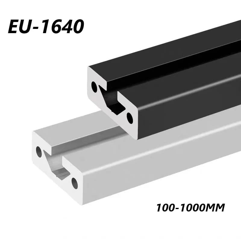 Rail linéaire anodisé pour imprimante 3D CNC, longueur d'extrusion de profil en aluminium 1640, norme ue 100-1000mm, longueur personnalisable, 1 pièce