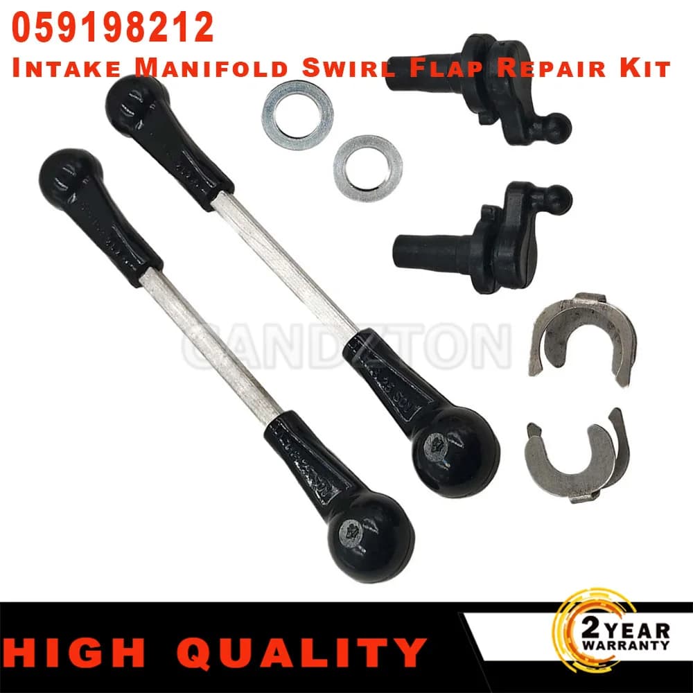 Pour Audi A6 A7 A8 Q7 2.7 3.0 TDI nouveau 1 ensemble collecteur d'admission d'air tourbillon rabat Kit de réparation métal 059198212 059129086 accessoires de voiture