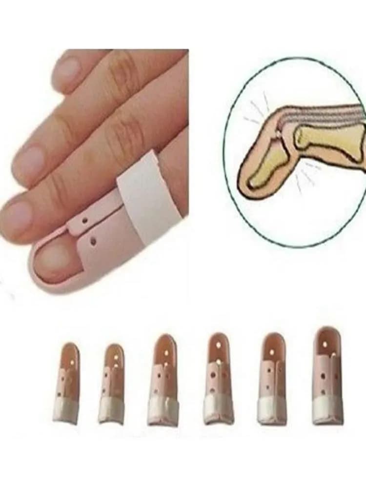 Attelle de support de doigt de main en plastique, crochet réglable, attelle de maillet, fracture articulaire cassée, protection oto, 1 pièce