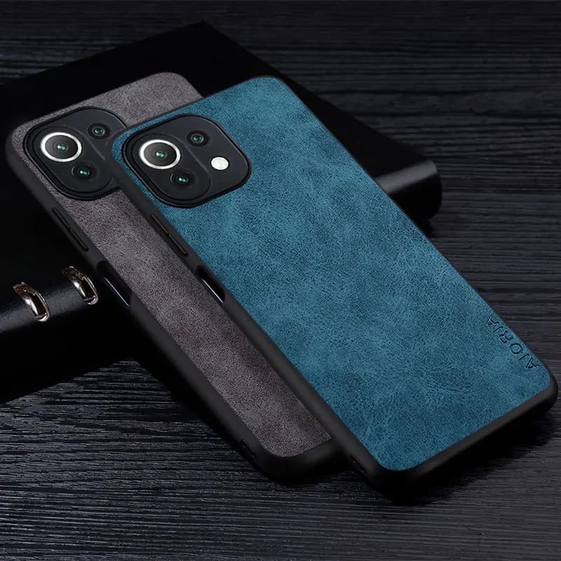 Étui de téléphone en cuir PU de qualité supérieure pour Xiaomi Mi 11 Lite Pro Ultra 5G NE, couverture de document solide à degré de rayure pour Xiaomi 11T Pro