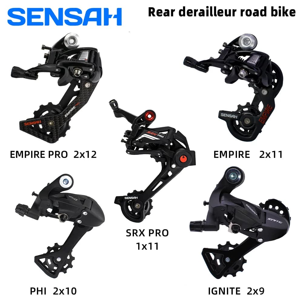 GENSAH-Dérailleur arrière pour vélo de route, 9/10 /11 /12 vitesses, jambe courte/moyenne, cadran en carbone, EMPIRE PRO SRX PHI, nouveau