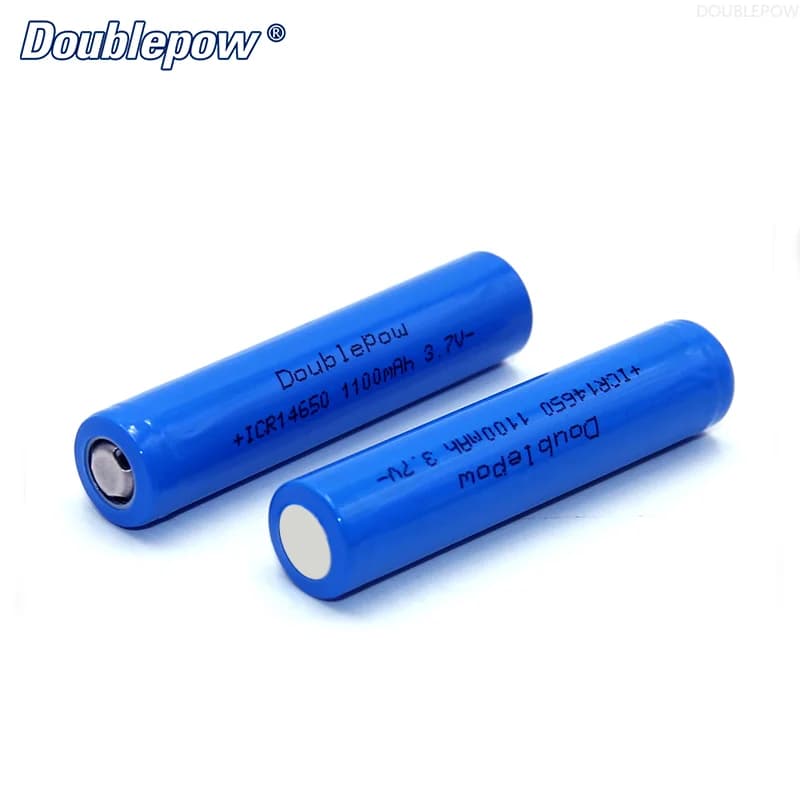 Batterie Li-ion Rechargeable pour lampe de poche LED, 14650 V, 3.7 mah, 1100