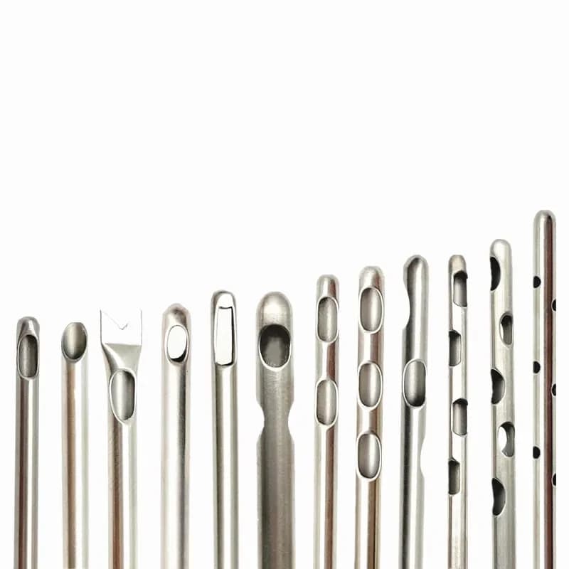 Aiguilles de transfert de graisse, aiguilles à trous multi-type pour chirurgie de liposuccion pour canules de liposuccion