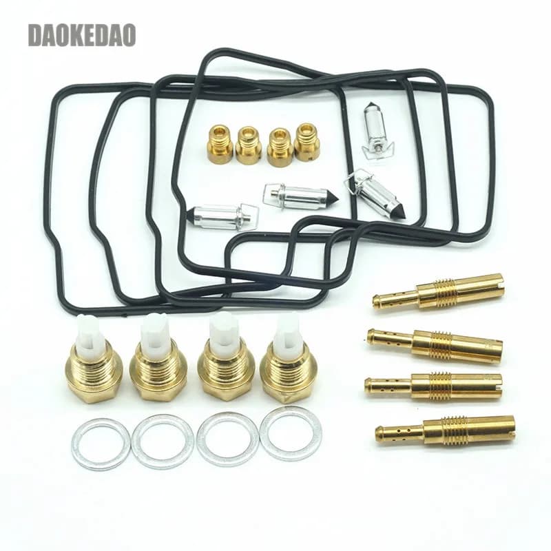 4 Kit De Réparation De carburateur Pièces De Reconstruction pour Honda CBR1000F L'OURAGAN CBR1000 CBR 1000F 1000 F pour Keihin Carburateur Flotteur Joint De Soupape