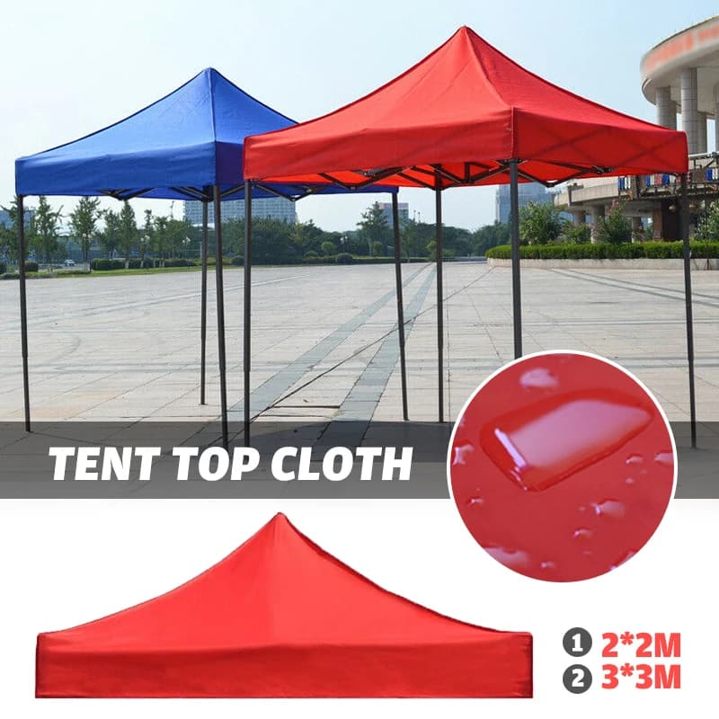 Couvercle supérieur de remplacement pour auvent, 3x3m/2x2m, tissu de tente à quatre coins, pliable, imperméable, pour pavillon de Patio, remplacement du gazébo