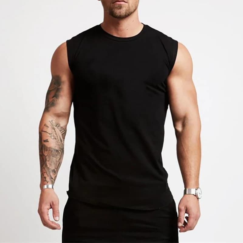 Vêtements de sport en coton pour hommes, chemise d'entraînement sans manches, débardeur de musculation, vêtements de sport, gilets pour hommes, Singlets musculaires