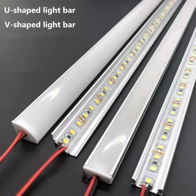 Bande LED rigide en aluminium, 1 à 30 pièces, DC12V, 50CM, 20 pouces, SMD5730, 36LED, en forme de U/V, pour éclairage intérieur