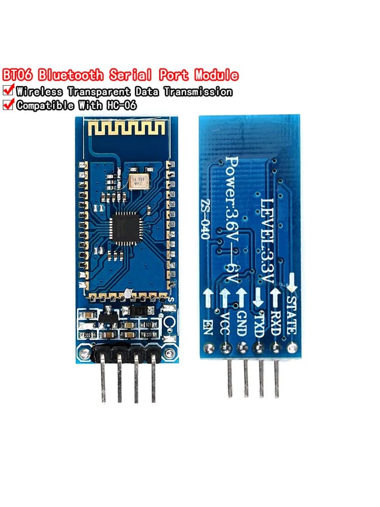 BT-06 RF sans fil Bluetooth émetteur-récepteur esclave Module RS232 / TTL vers UART convertisseur et adaptateur pour arduino HC-06