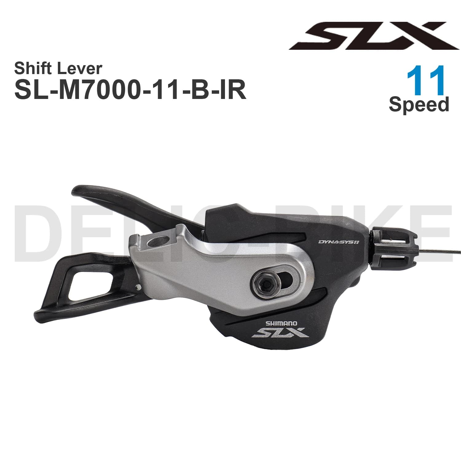 SHIMANO SLX M7000 Shifter SL-M7000-11-B-IR RAPIDFIRE PLUS - Levier de vitesses droit - I-SPEC B - Pièces d'origine 11 vitesses