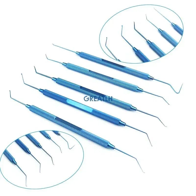 Phaco Chopper manipulateur Sinskey spatule crochet Instrument ophtalmique vétérinaire Instruments chirurgicaux à Double paupière