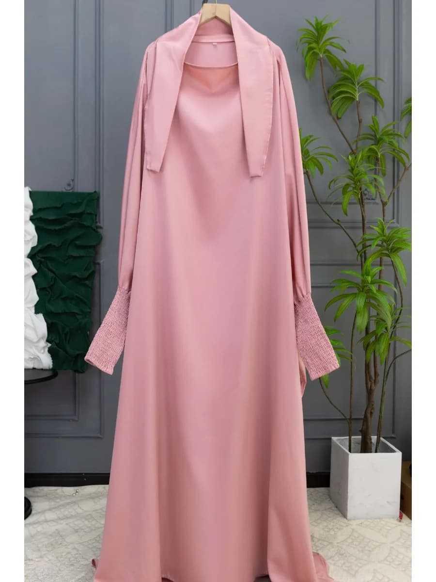 Robe de prière musulmane Eid, longue tiens imar, ensemble de vêtements de prière pour femmes musulmanes, Abaya arabe islamique, Burqa Ramadan, Niqab, 2024