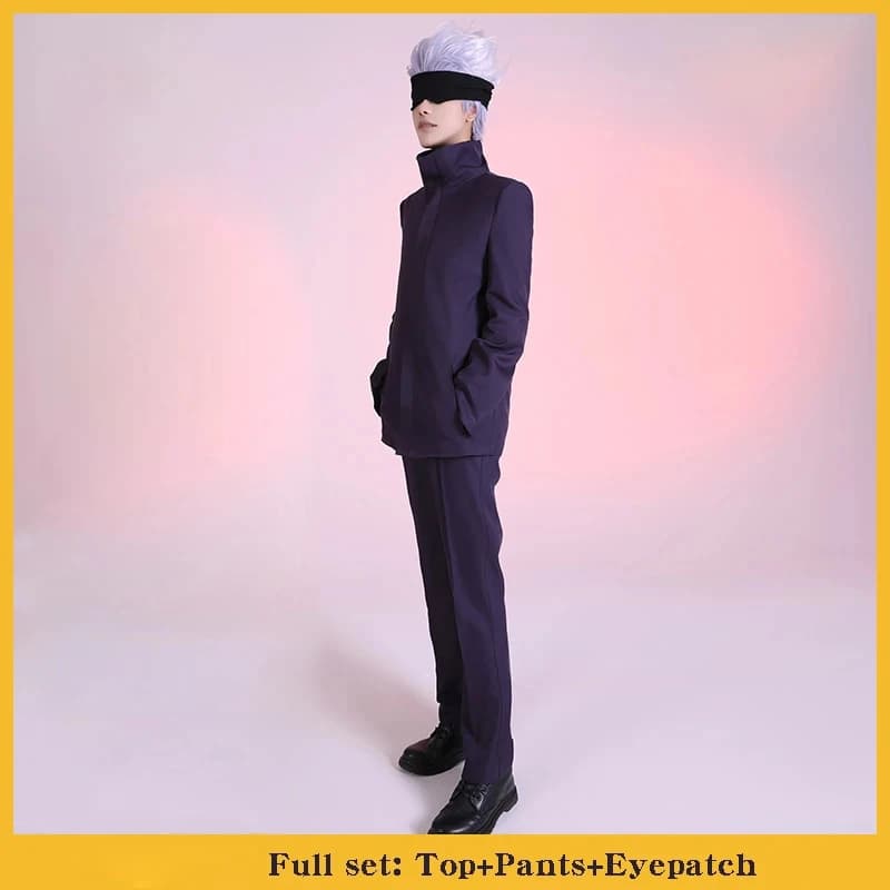 SBluuCosplay-Costume de Cosplay Satoru Gojo, Tenue d'Halloween, Uniformes de Carnaval sur Mesure