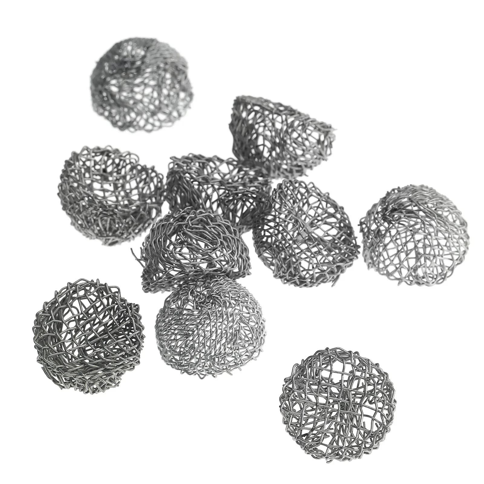 10 pièces 17mm tabac fumer tuyau métal écran boule filtre aide à la Combustion supportant filet filtre fumer tuyaux écrans