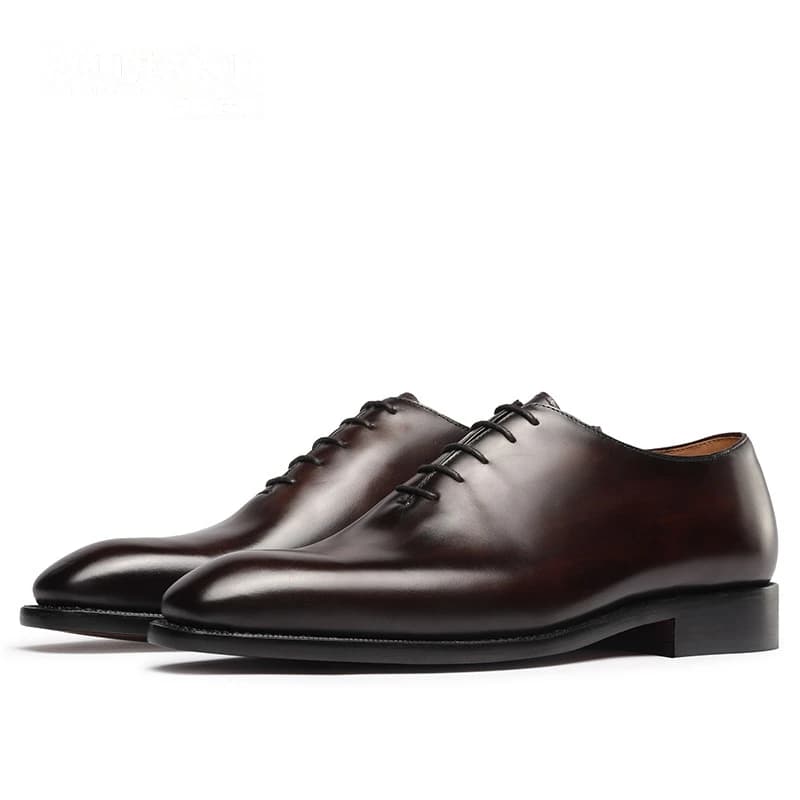 Chaussures en cuir véritable faites à la main pour hommes, chaussures provoqué de luxe italiennes, style Oxford personnalisé, grande taille ino -47, 1 pièce