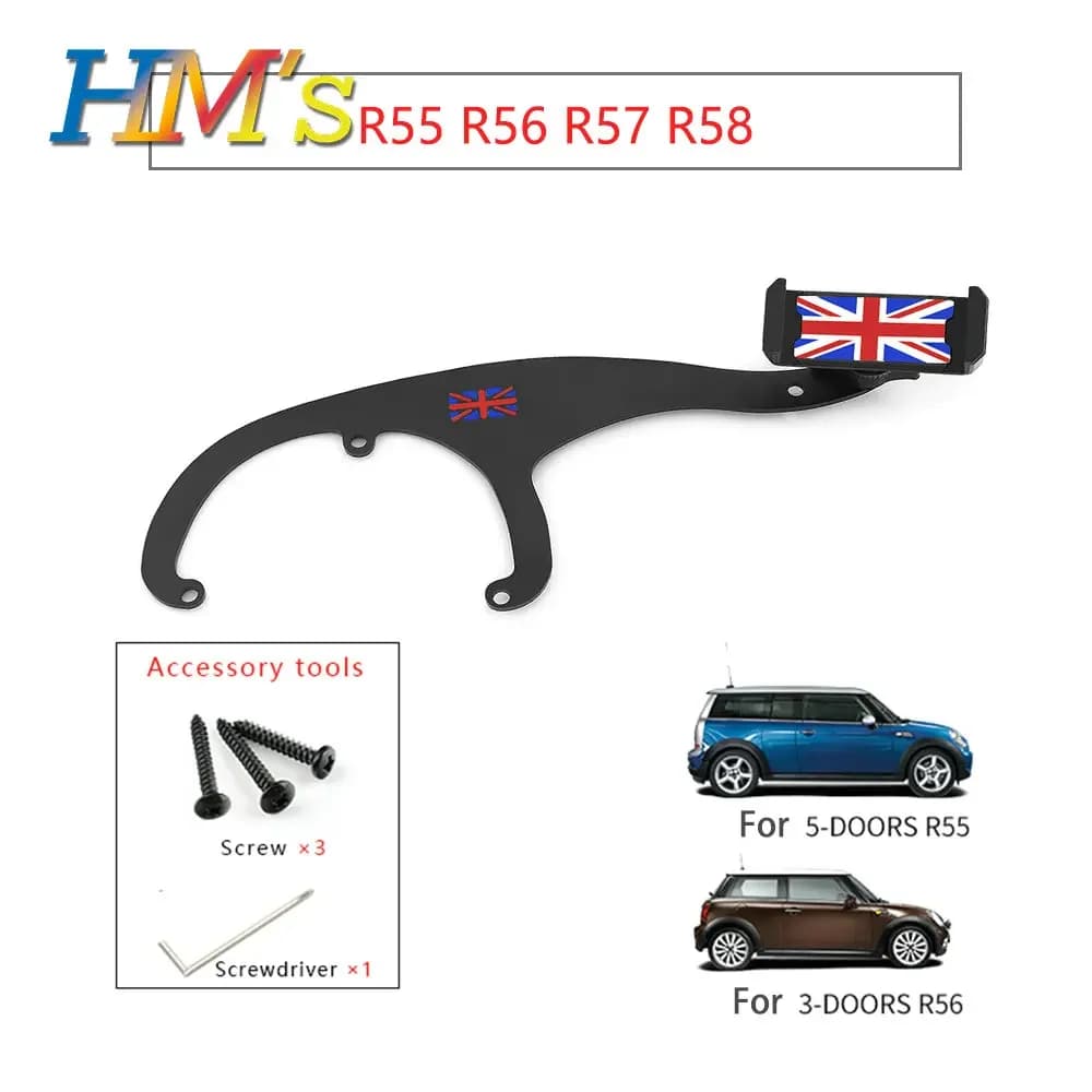 Support de téléphone pour MINI R55 R56 R57 R60 R61 Countryman Clubman, support de voiture pour MINI Cooper, accessoires de support de Smartphone