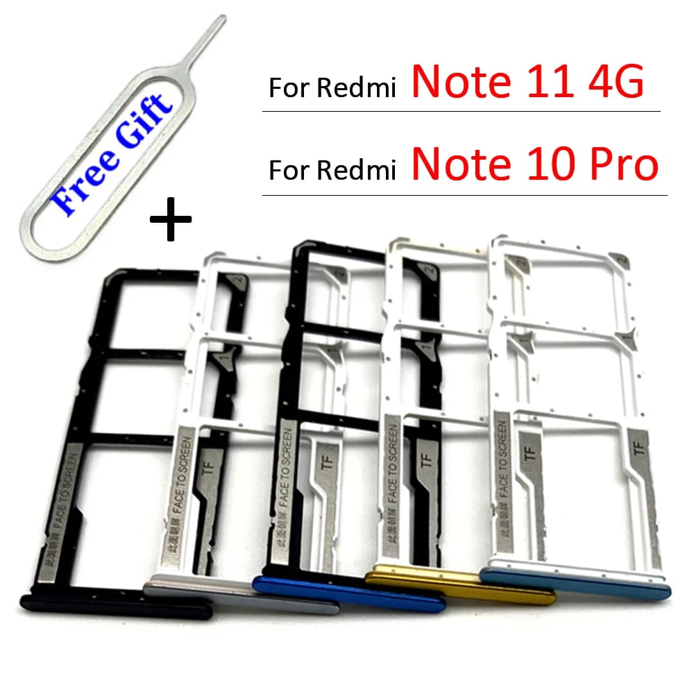 Adaptateur de tiroir pour carte SIM 100% neuf pour Xiaomi Redmi Note 10 Pro / Note 11 4G