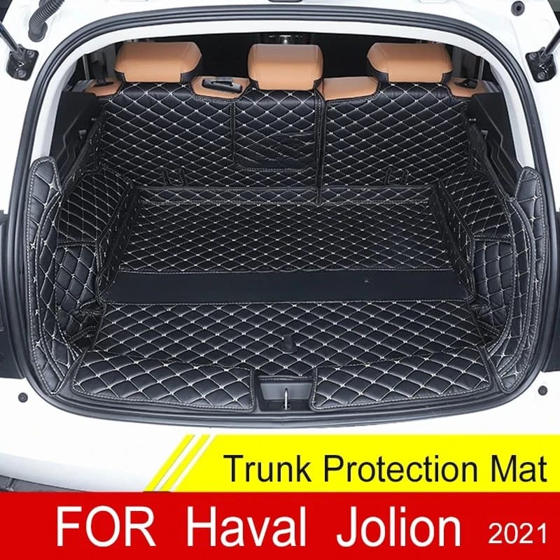 Tapis de coffre personnalisés pour Haval Jolion 2024 2023 2022, doublure de coffre en cuir durable, accessoires de couverture intérieure