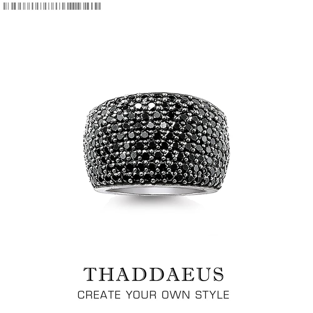 Bague de Cocktail pavée noire, bijoux de Style européen pour femmes et hommes, cadeau de printemps