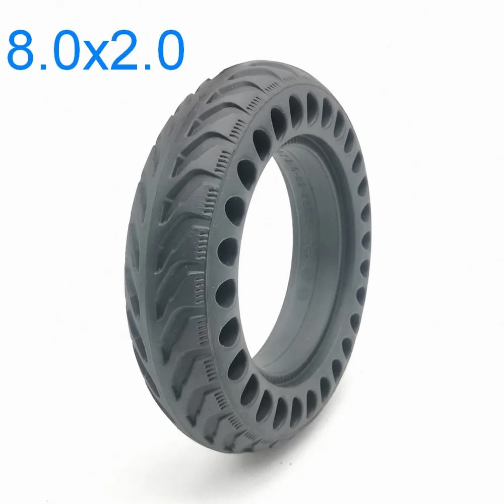 Pneus Tubeless pour Scooter Électrique, 8 Pouces, 8.0x2.0, en Nid d'Abeille Solide, 200x50, KUGOO l's C3 S3 Pro Jilong, VPN, Résistant à la Tension