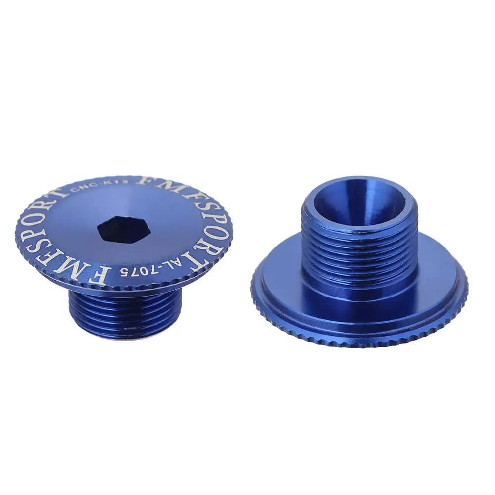 Bouchon de manivelle creux en alliage d'aluminium, plaque dentée de vélo, vis de bouchon de pédalier, couvercle de disque, accessoires de VTT de route, 1 jeu