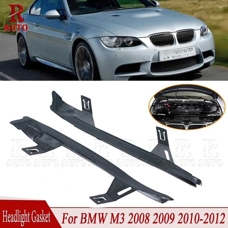 R-Auto-Couvercles de coque de lentille de lumière de sauna, joints de lumière de sauna, accessoires de voiture noirs pour BMW E92, 2006, 2007, 2008, 2009, 63117174518