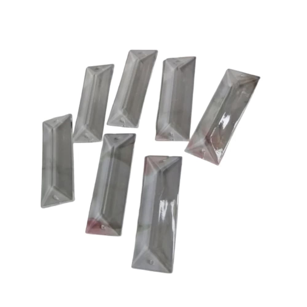 Camal – lustre en cristal acrylique avec 2 trous de 50mm, 10 pièces, longue bande suspendue, rideau, fête de mariage, partie d'éclairage, noël, bricolage