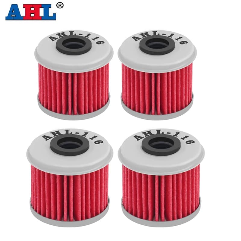 AHL 4 pièces filtres à huile moteur pour HONDA CRF250R CRF250X CRF450R CRF450X CRF150R TRX450R TRX450ER CRF 150 250 450 R X CRF250 CRF450