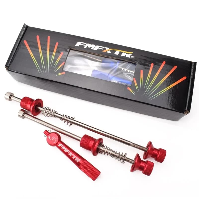 VTT antivol levier de dégagement rapide avant arrière 110mm 145mm vtt moyeu de vélo de route dégagement rapide noir rouge bleu or